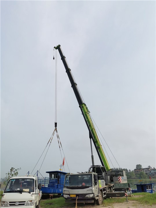 资阳区桥梁建设吊装案例